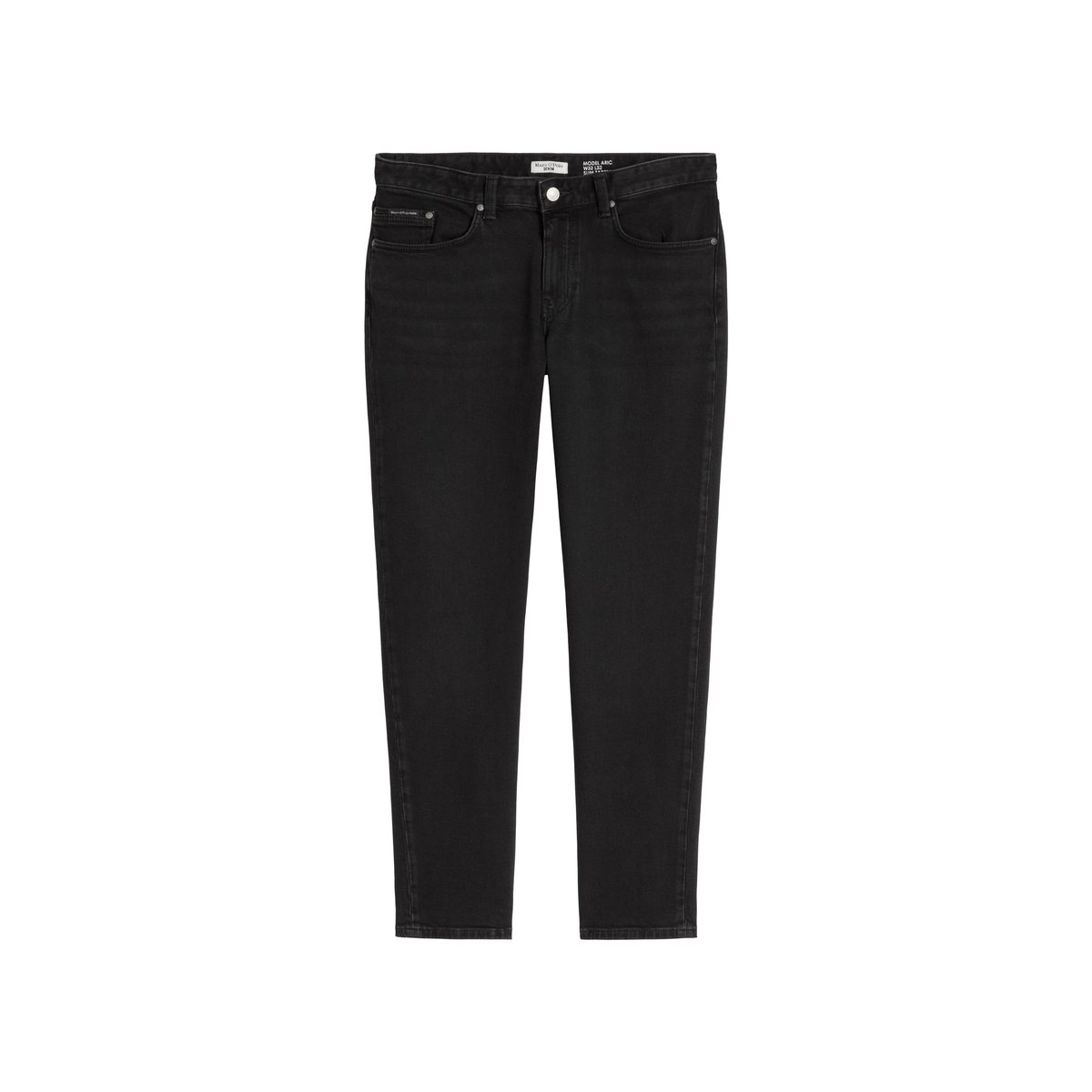 Jeans modèle Aric tapered en coton bio mélangé noir, MARC O’POLO DENIM