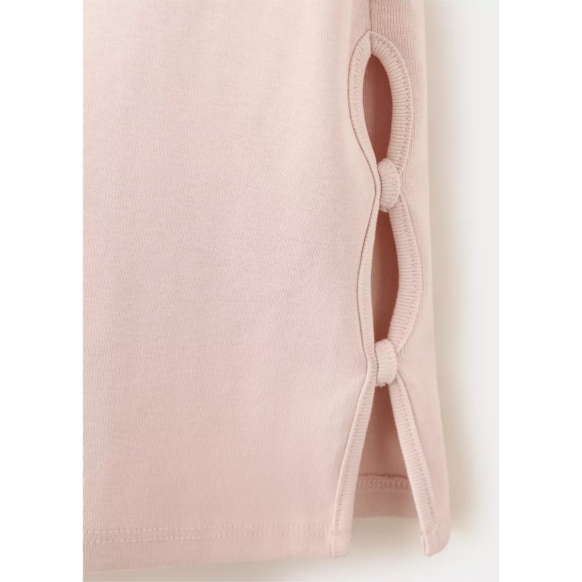 T-shirt détail ouverture rose pastel, MANGO TEEN