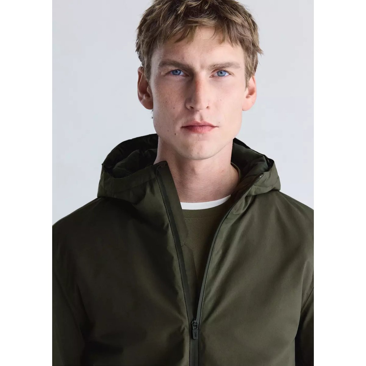 Veste compactable imperméable avec garnissage Thermore® vert foncé, MANGO MAN