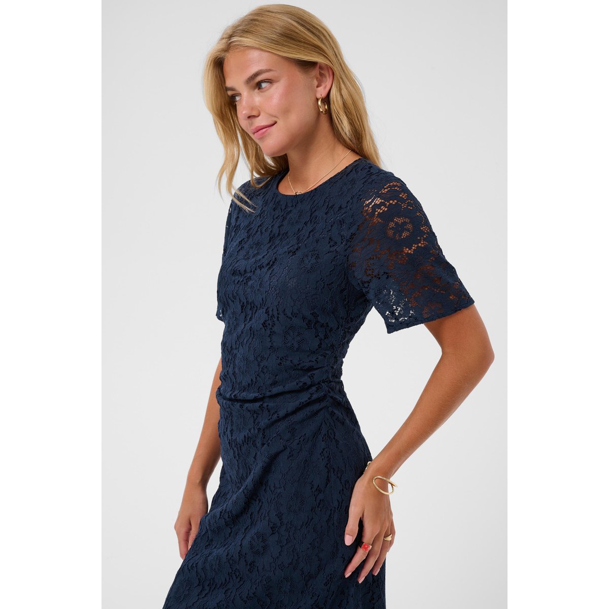 Robe bleu navy blazer, CREAM