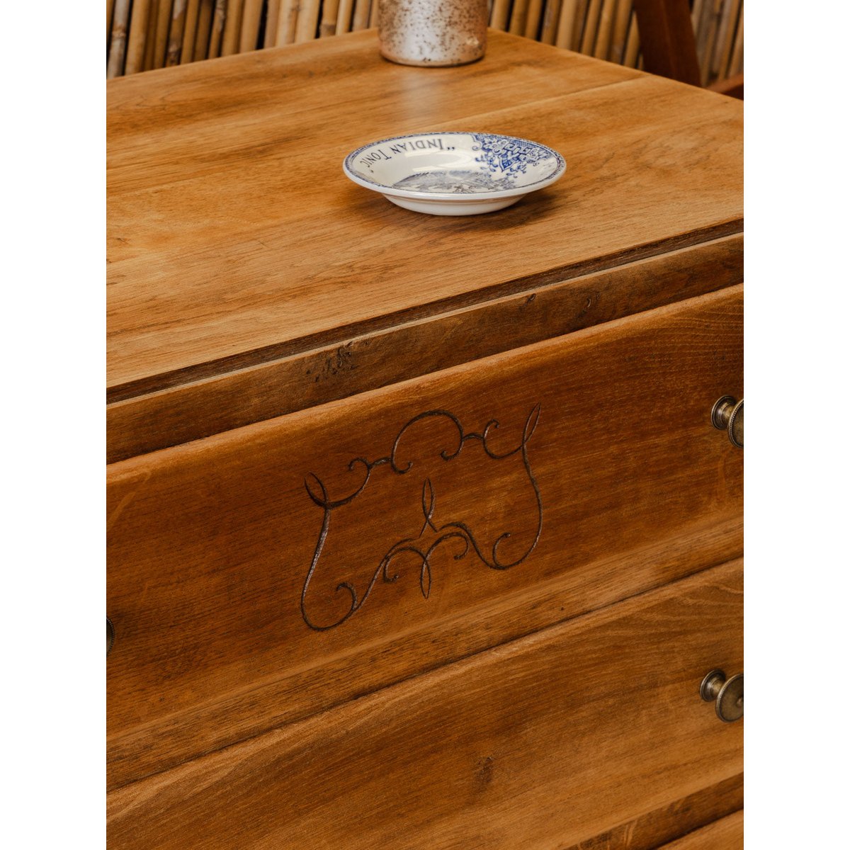 Commode en bois Garance N°765 - Bon état bois clair, DEBONGOUT