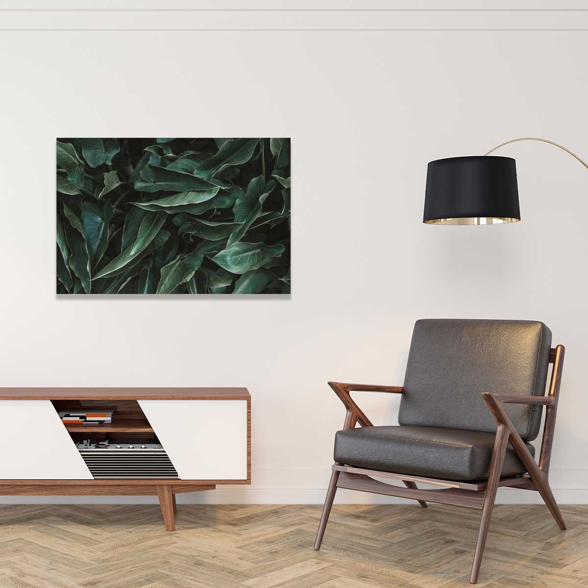 Tableau cactus green leaves tableau alu dibond, HEXOA