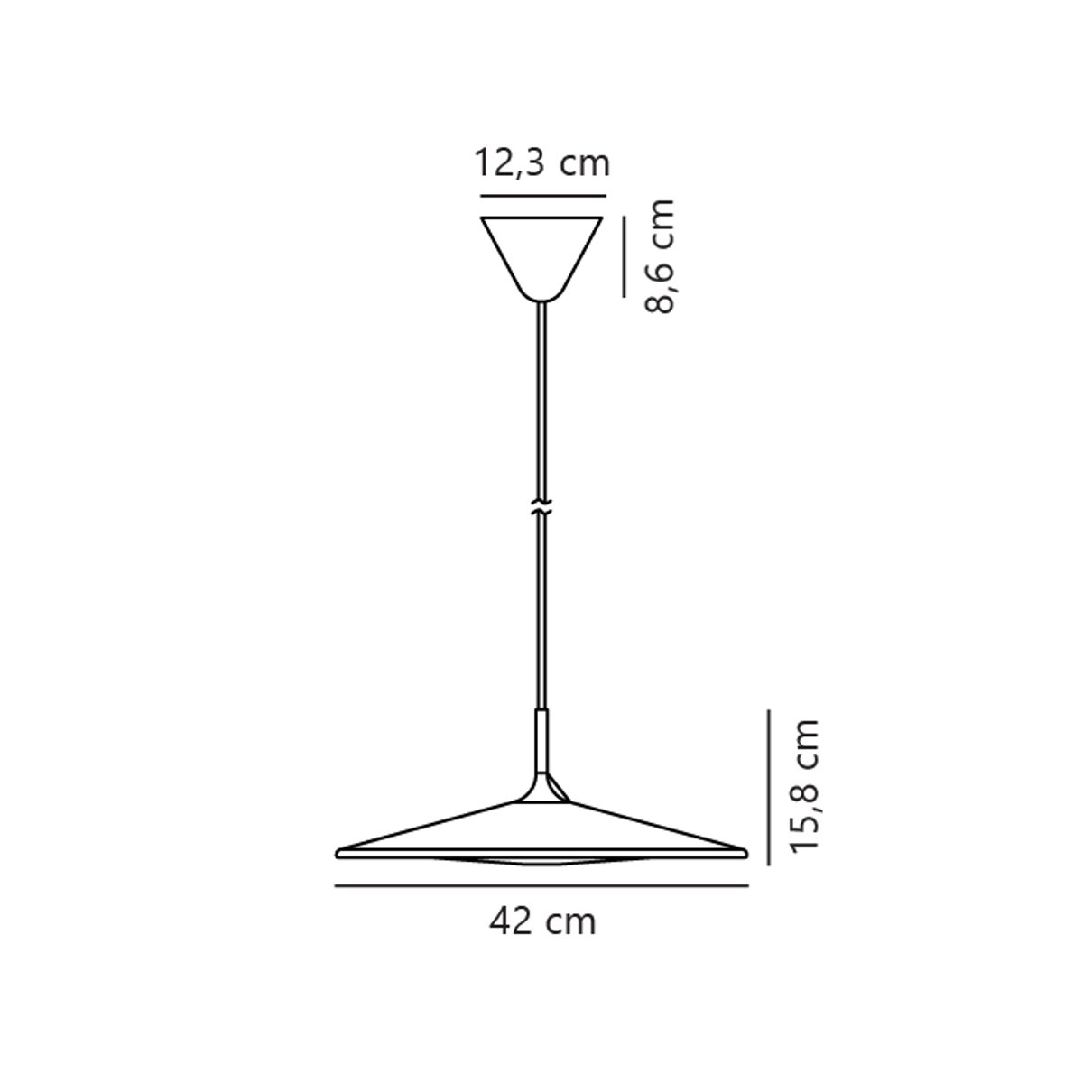 Suspension design minimaliste scandinave en métal, BALANCE noir, NORDLUX