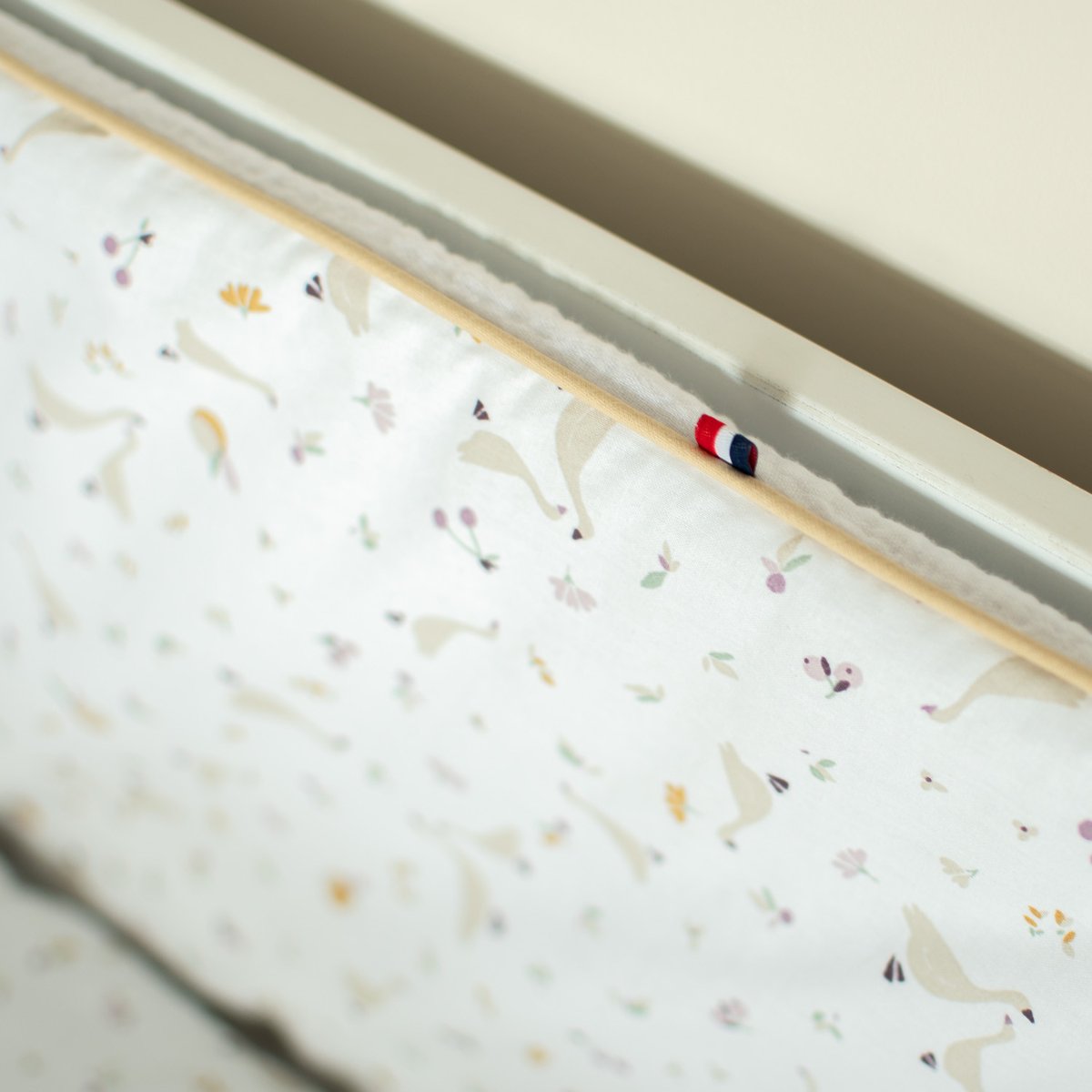 Tour de lit universel en gaze de coton SIDONIA blanc, SEVIRA KIDS