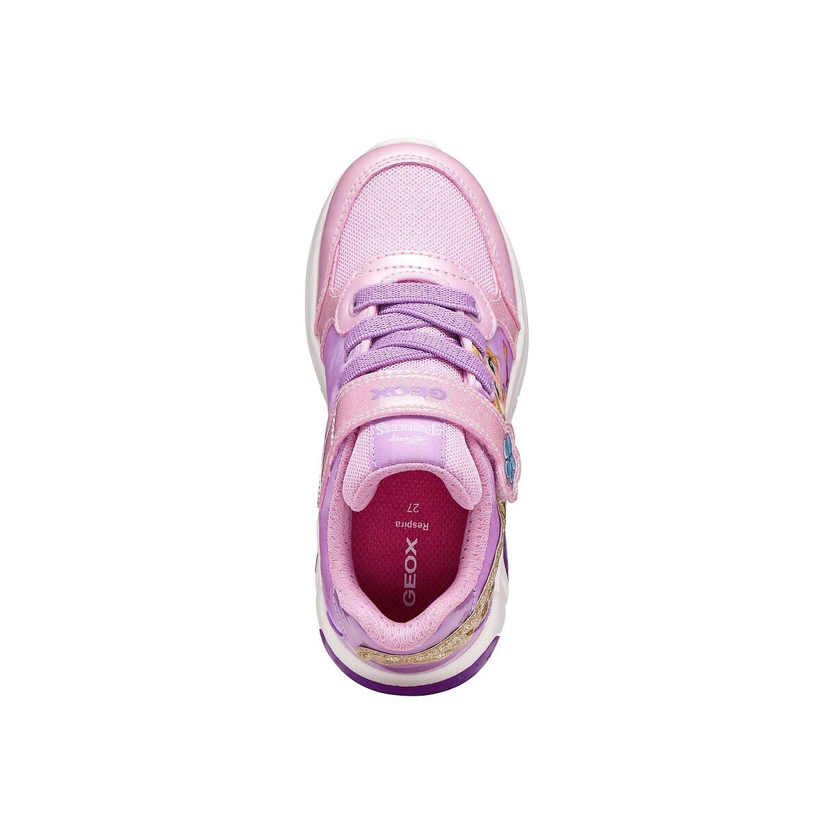 Baskets respirantes à LED FADINLIGHT x RAIPONCE rose, GEOX