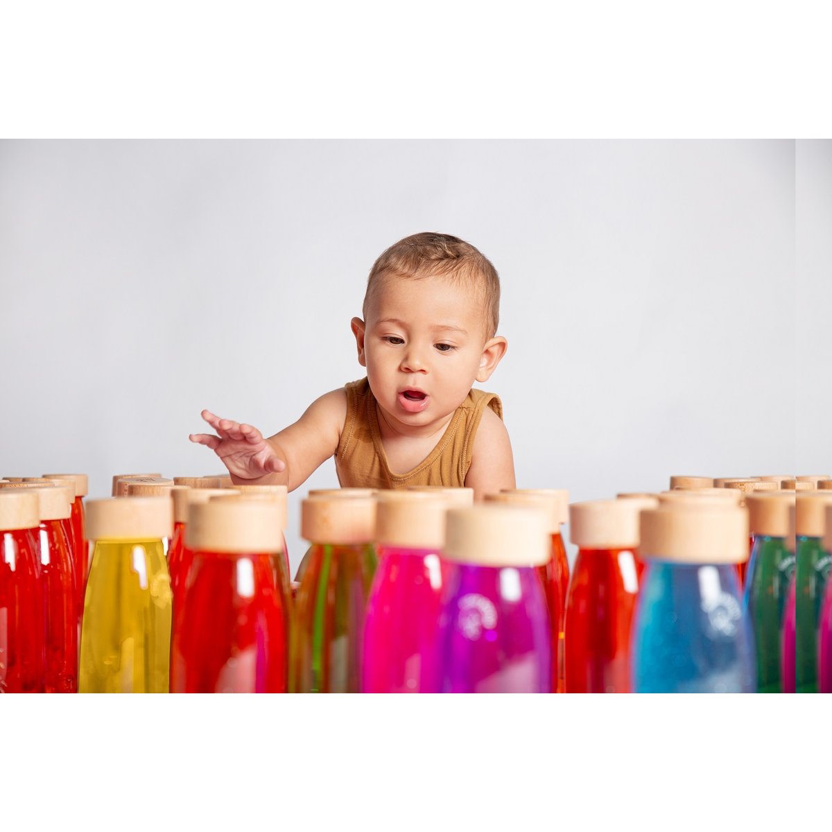 Bouteille sensorielle Float rouge, PETIT BOUM