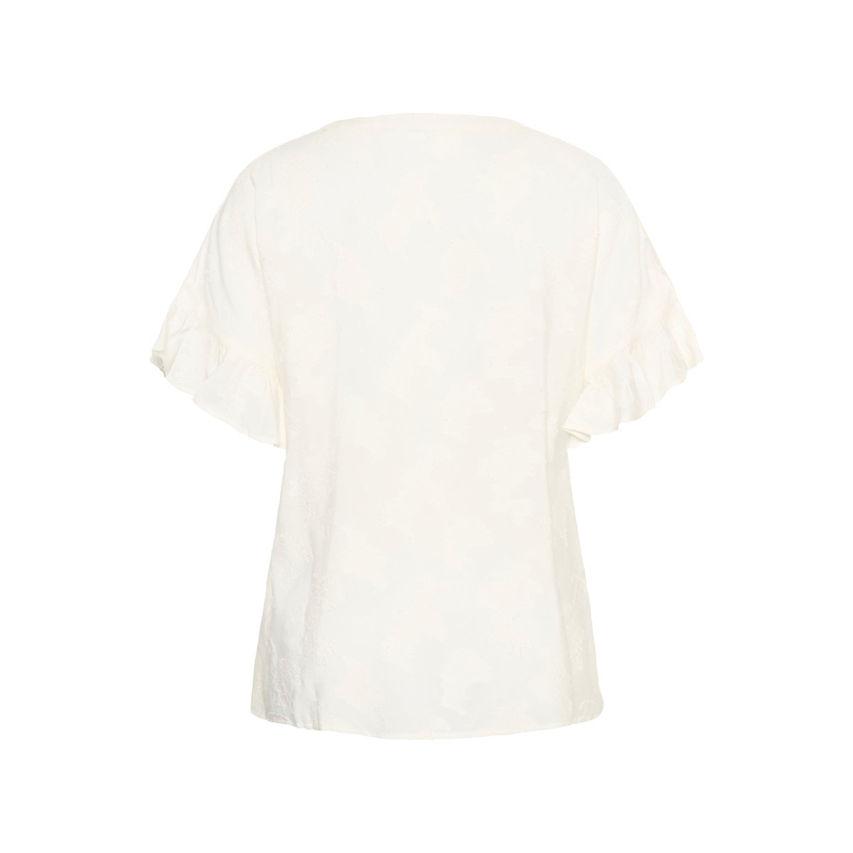 Blouse à manches courtes blanc chalk, KAFFE CURVE
