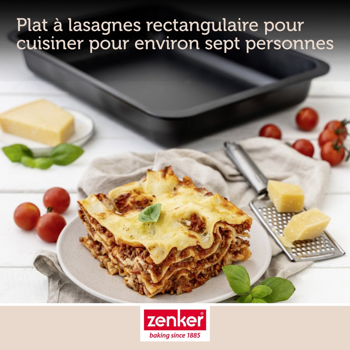 Plat à lasagnes maison SPECIAL COUNTRIES noir, ZENKER