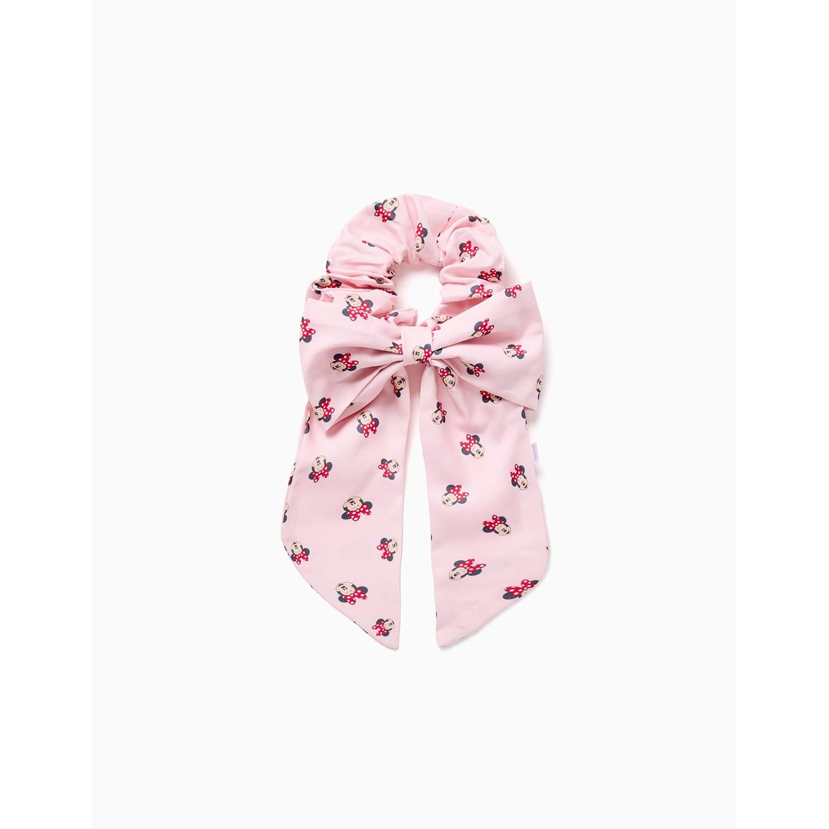 Chouchou avec nœud et motif Minnie rose clair, ZIPPY
