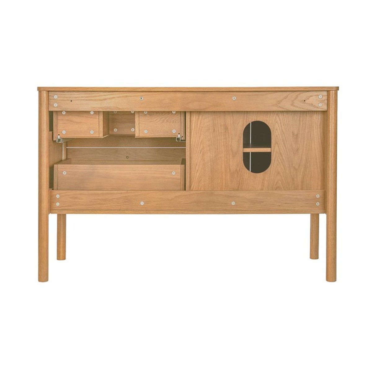 Meuble double vasque 120 cm JOY chêne, MOB IN