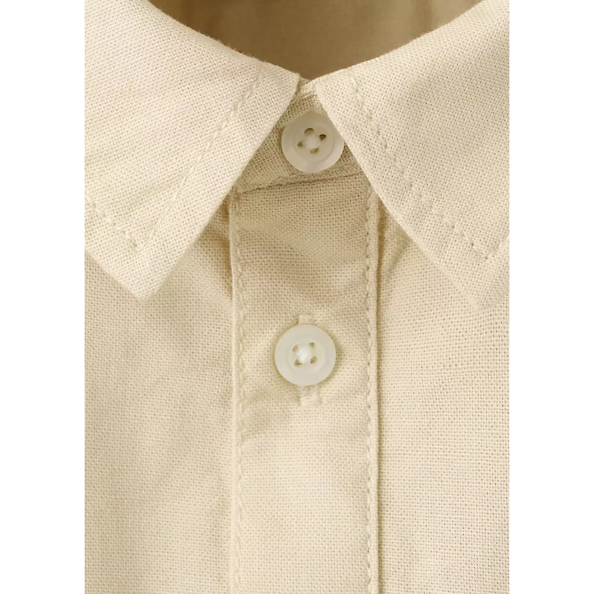 Chemise coton à poche ivoire, MANGO BABY