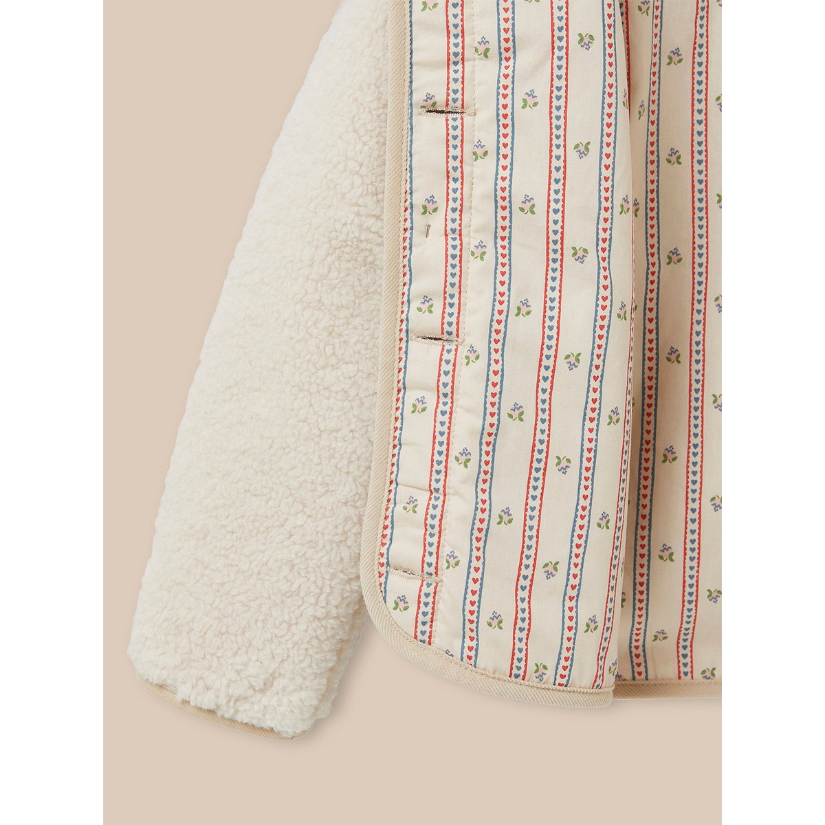Veste en sherpa ecru, CYRILLUS