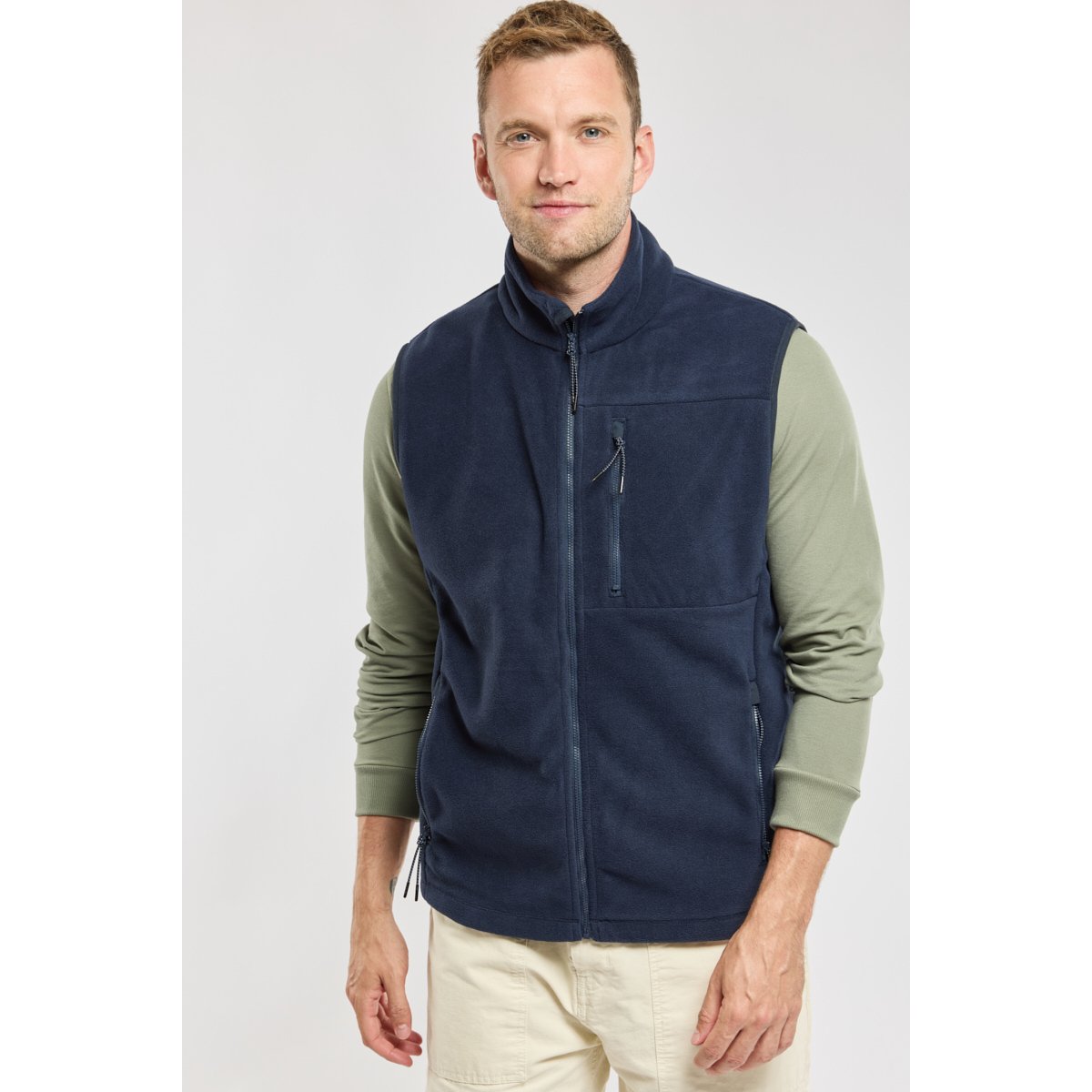 Polaire sans manche PERIA navy, BERMUDES