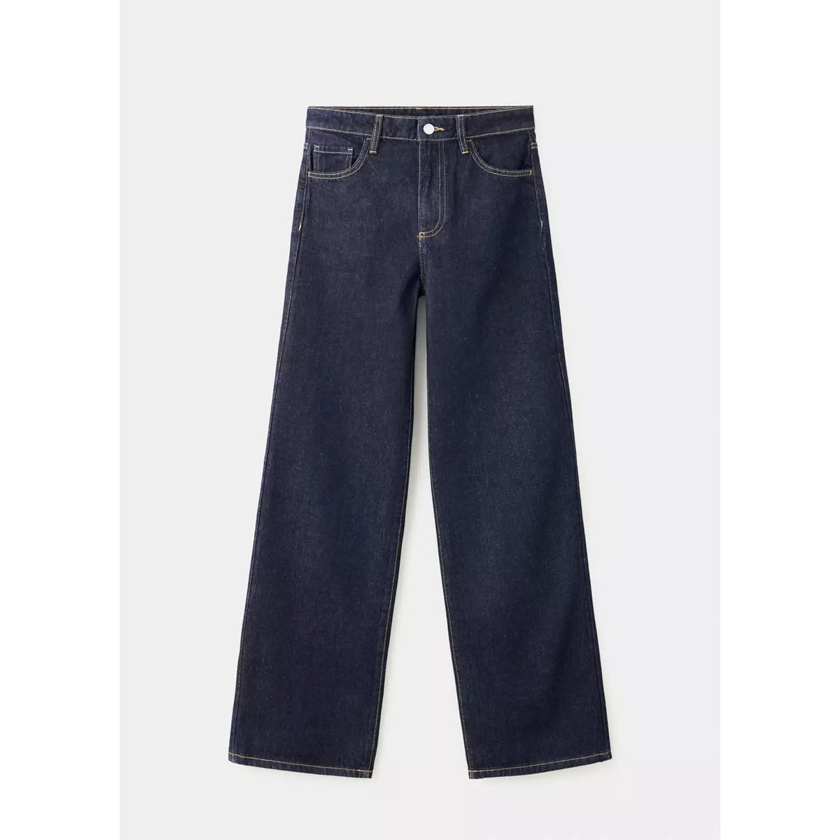 Jean Danila large taille haute bleu, MANGO