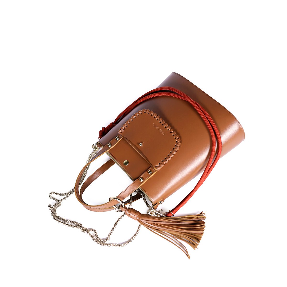 Sac cabas en cuir, GRAND AME camel, CRAIE STUDIO