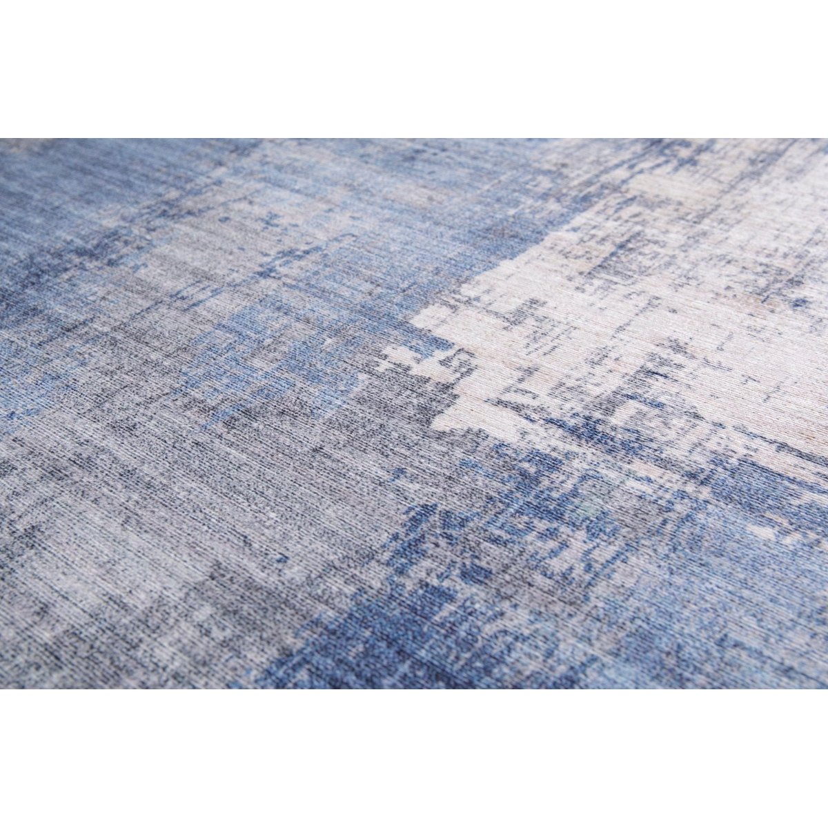 Tapis design inspiration art moderne LAHORE bleu naturel, AFK LIVING