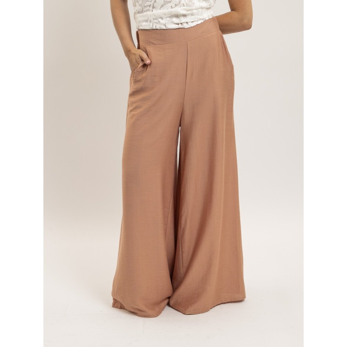 Pantalon Fluide Epene corail, DONA LISA