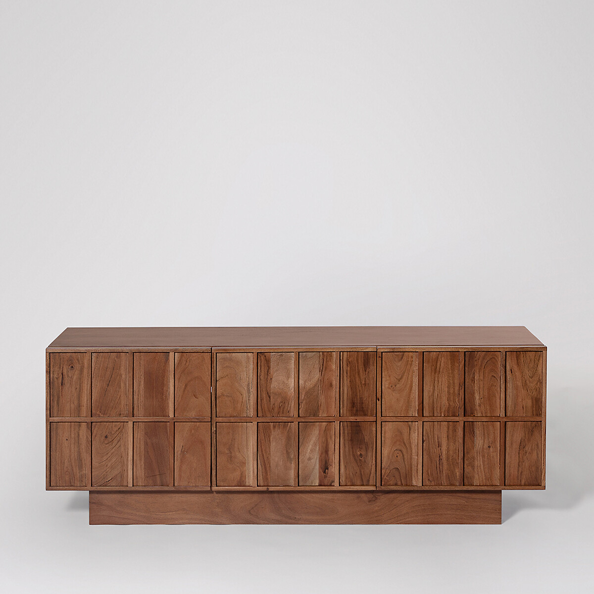 Sandon Acacia Wood 3 Door Media Unit dark acacia wood, SWOON