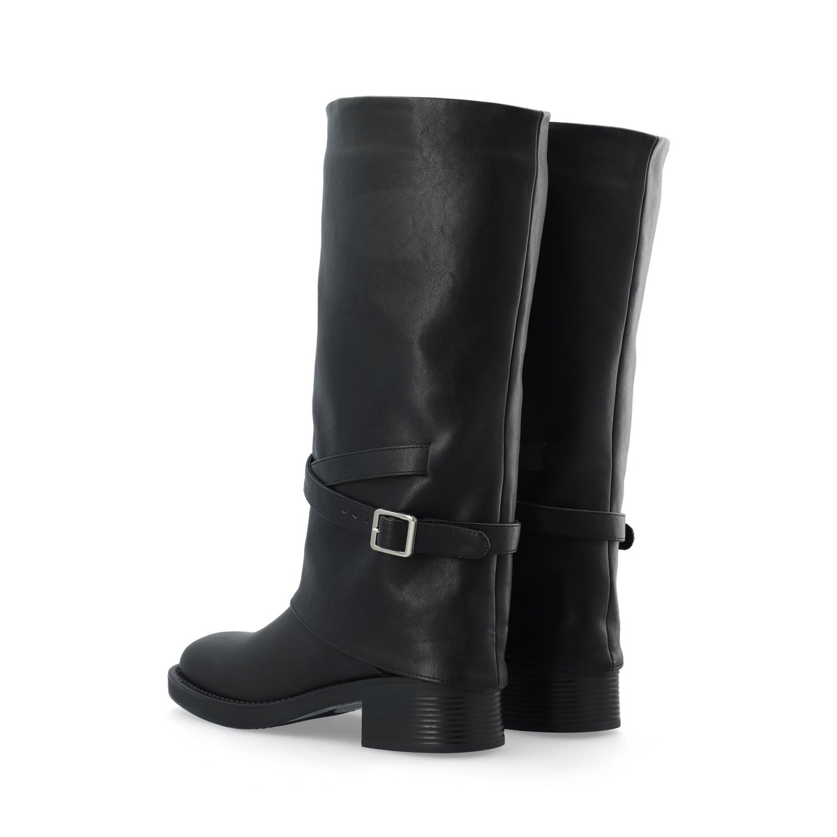 Bottes Au Genou black1, BIANCO