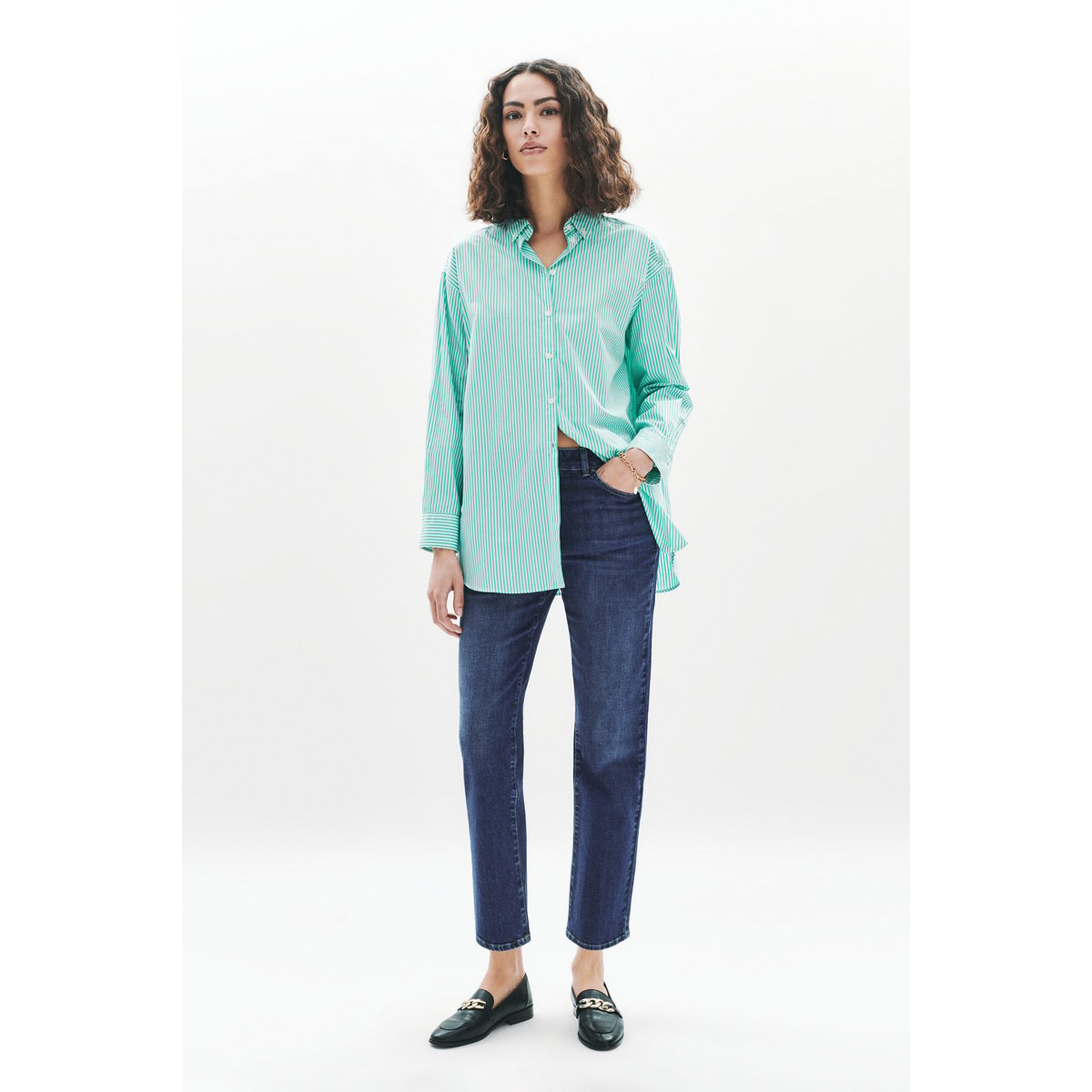 Chemise Cbrendita vert menthe, CAROLL