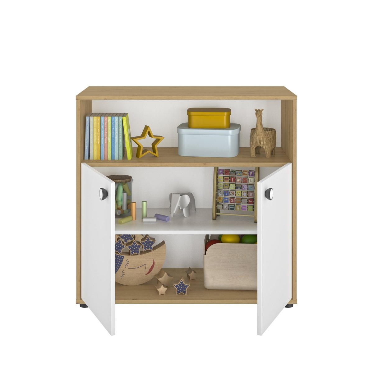 Commode 2 portes ARTHUR beige, GALIPETTE