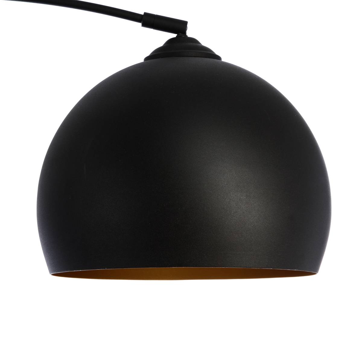 Lampadaire arc marbre HYTO noir, ATMOSPHERA