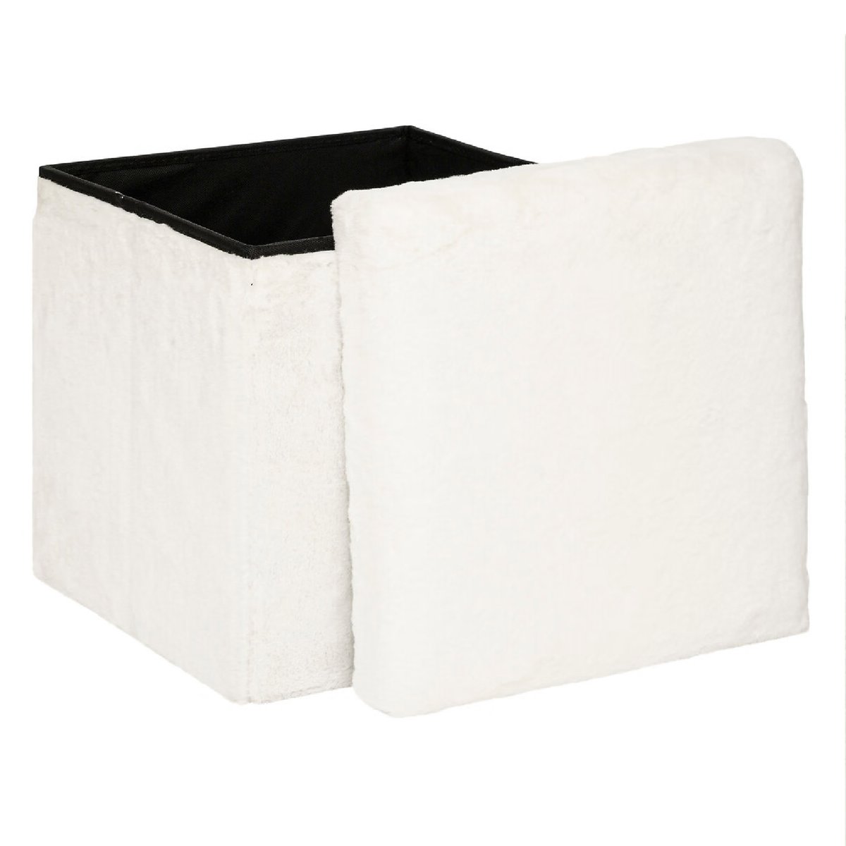 Pouf pliant EZZIO blanc, ATMOSPHERA