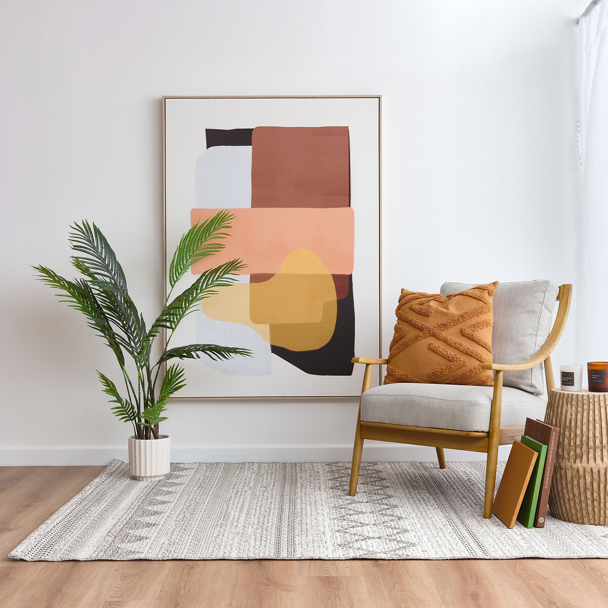 125cm Artificial Real Touch Pearl Palm Tree green, SO'HOME