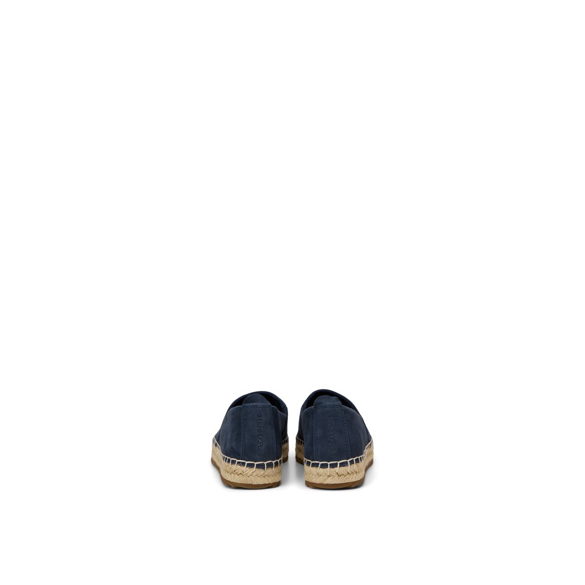 Sandale à espadrille modèle Gem en cuir de chèvre velouté dunkelblau, MARC O'POLO