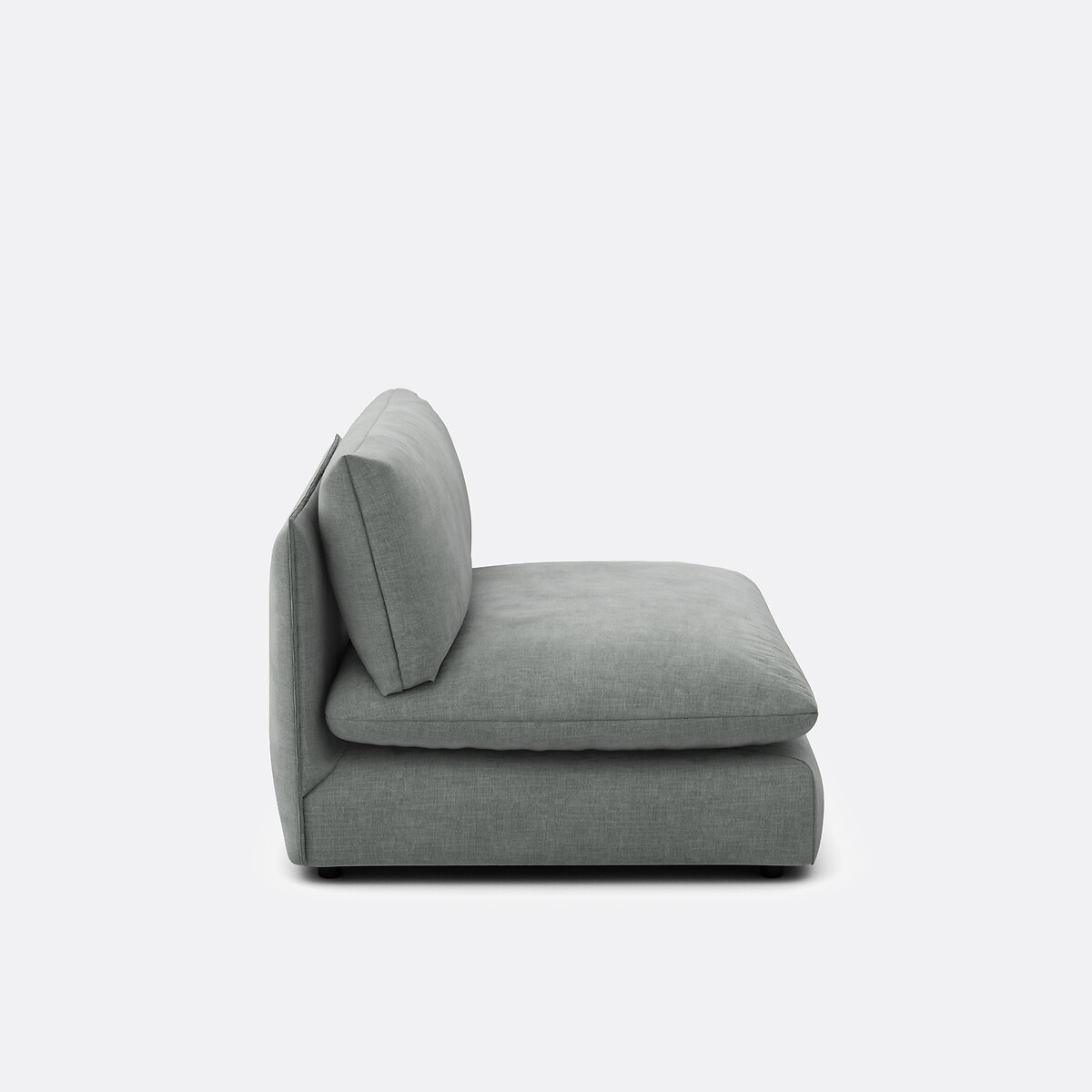 Élément chauffeuse pour canapé modulable, en tissu structuré, MALO céladon, LA REDOUTE INTERIEURS