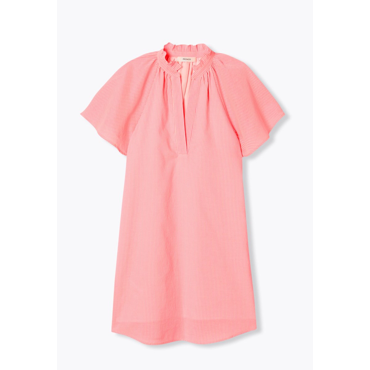 Robe courte rayée rayé rose, PROMOD
