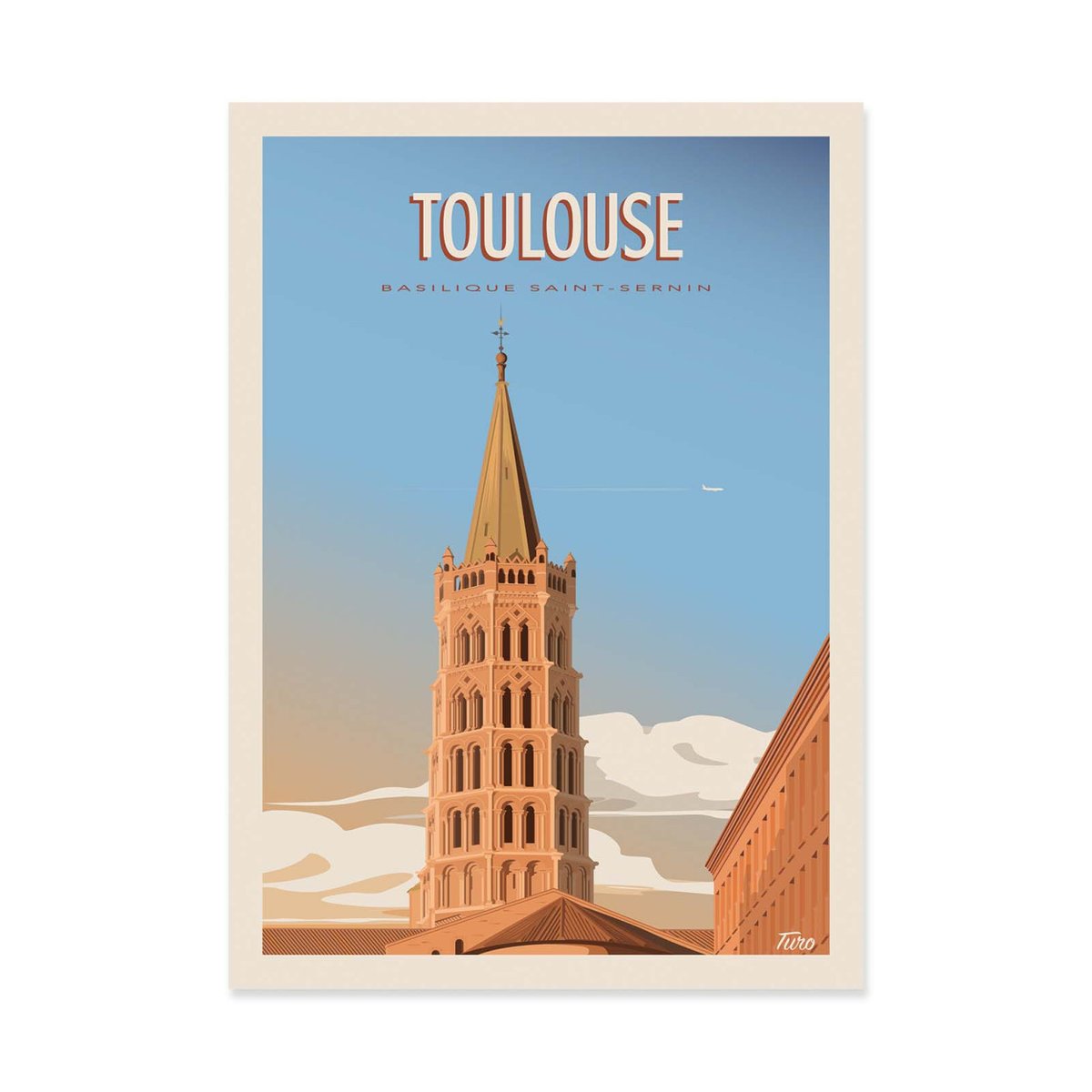 Affiche d'art - Toulouse - TuroMemoriesStudio affiche d'art, WALL EDITIONS