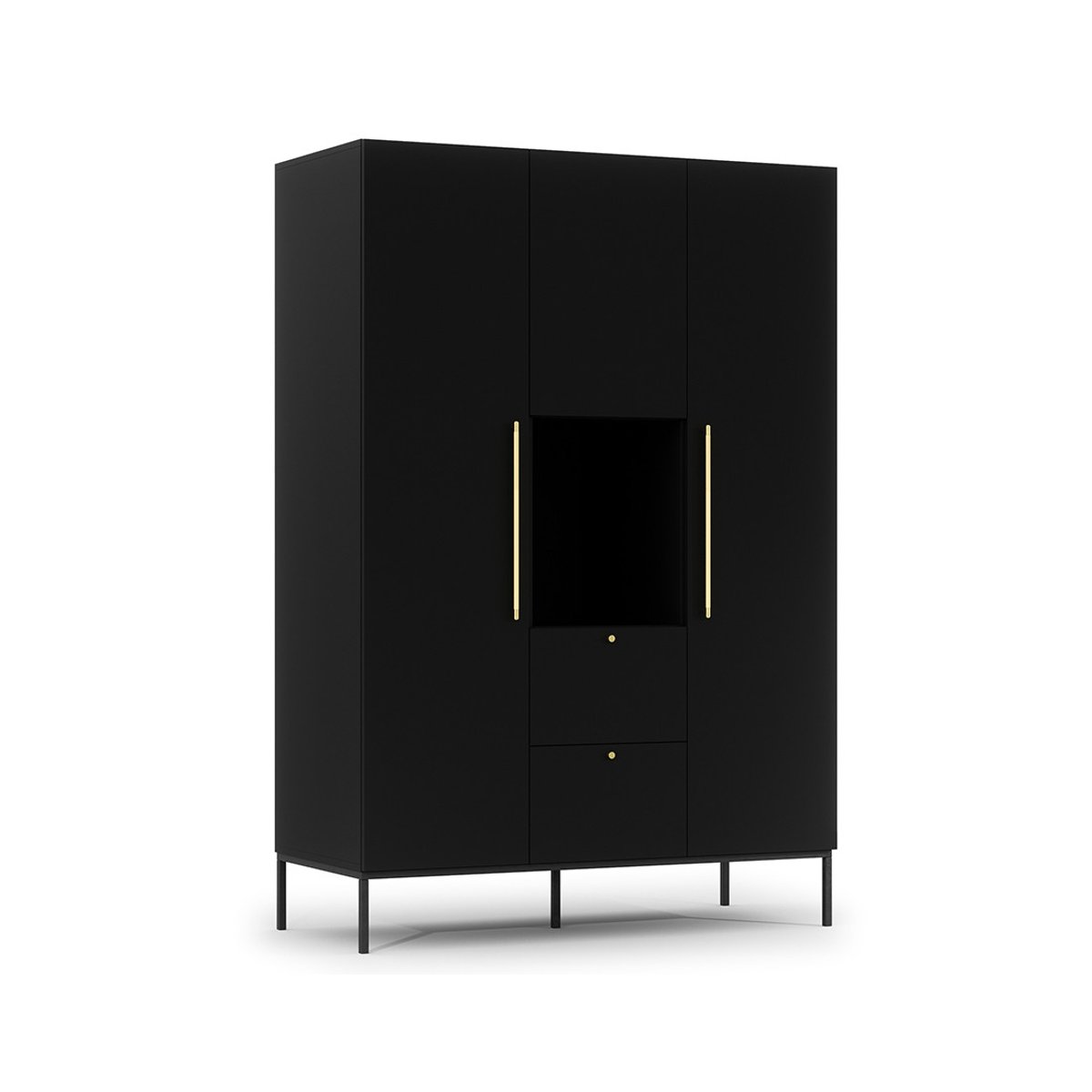 Armoire - FELICIA noir, BEST MOBILIER