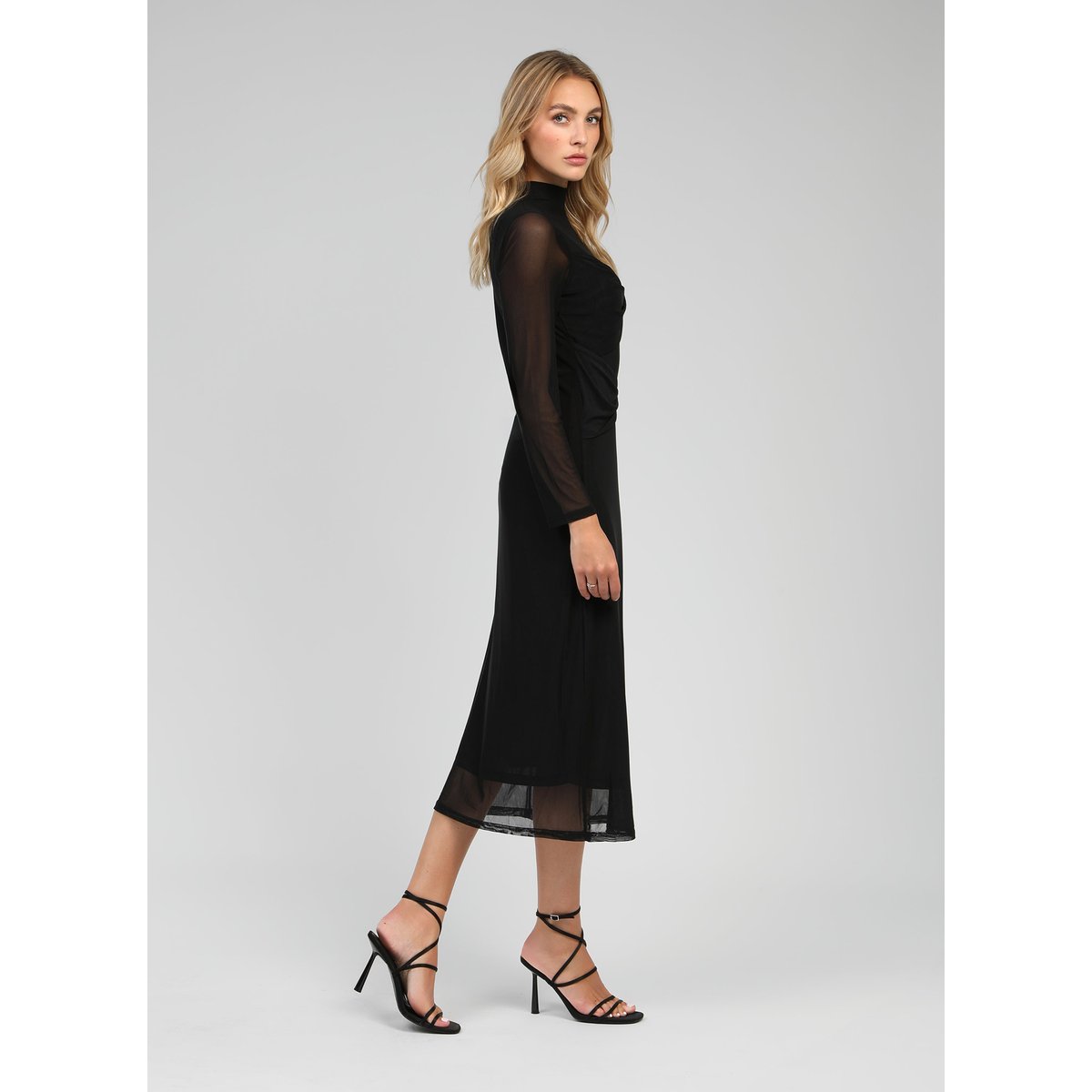 Robe Midi EBASILE noir, AN'GE