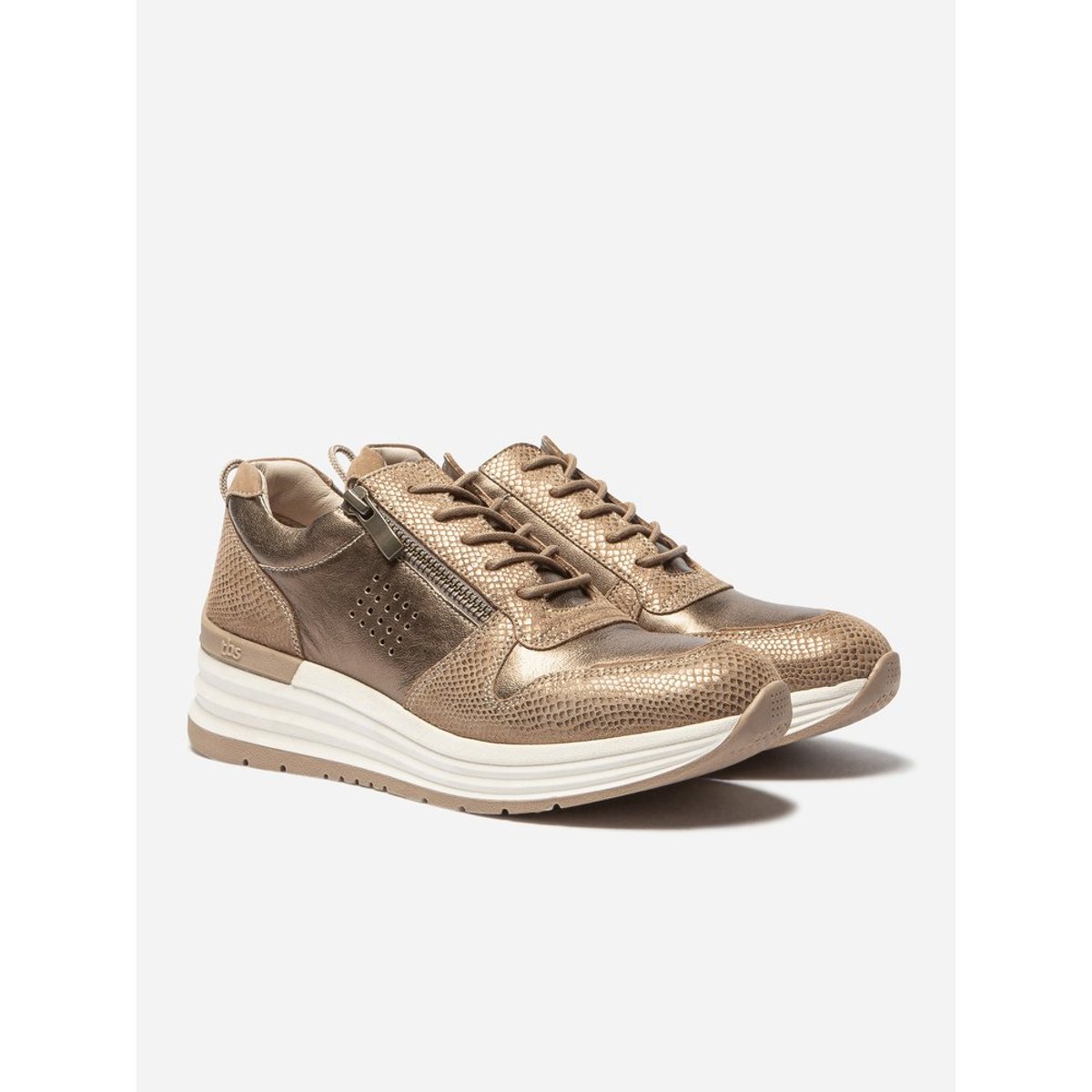 Baskets zippées TAMIZIP bronze, TBS