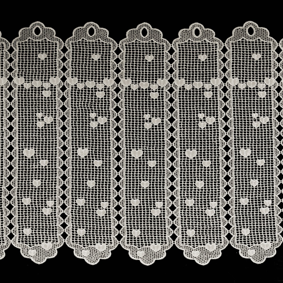 Brise bise en macramé au style romantique - QABANE ecru, HOME MAISON