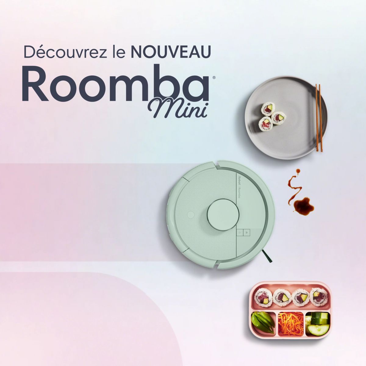 Robot Aspirateur Laveur Roomba Mini Mint F155440 couleur unique, I ROBOT