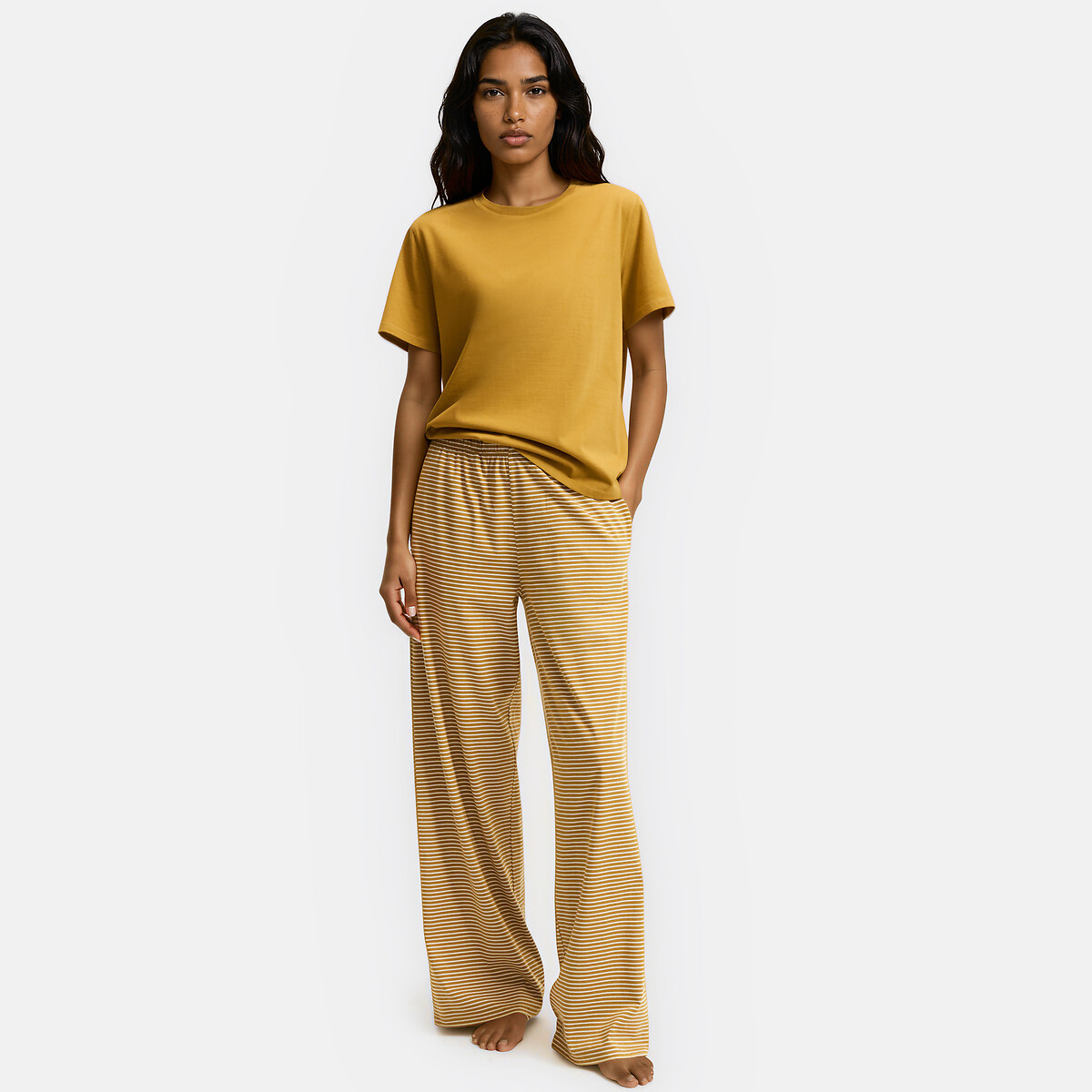 Pijama de punto estampado bronce , LA REDOUTE COLLECTIONS