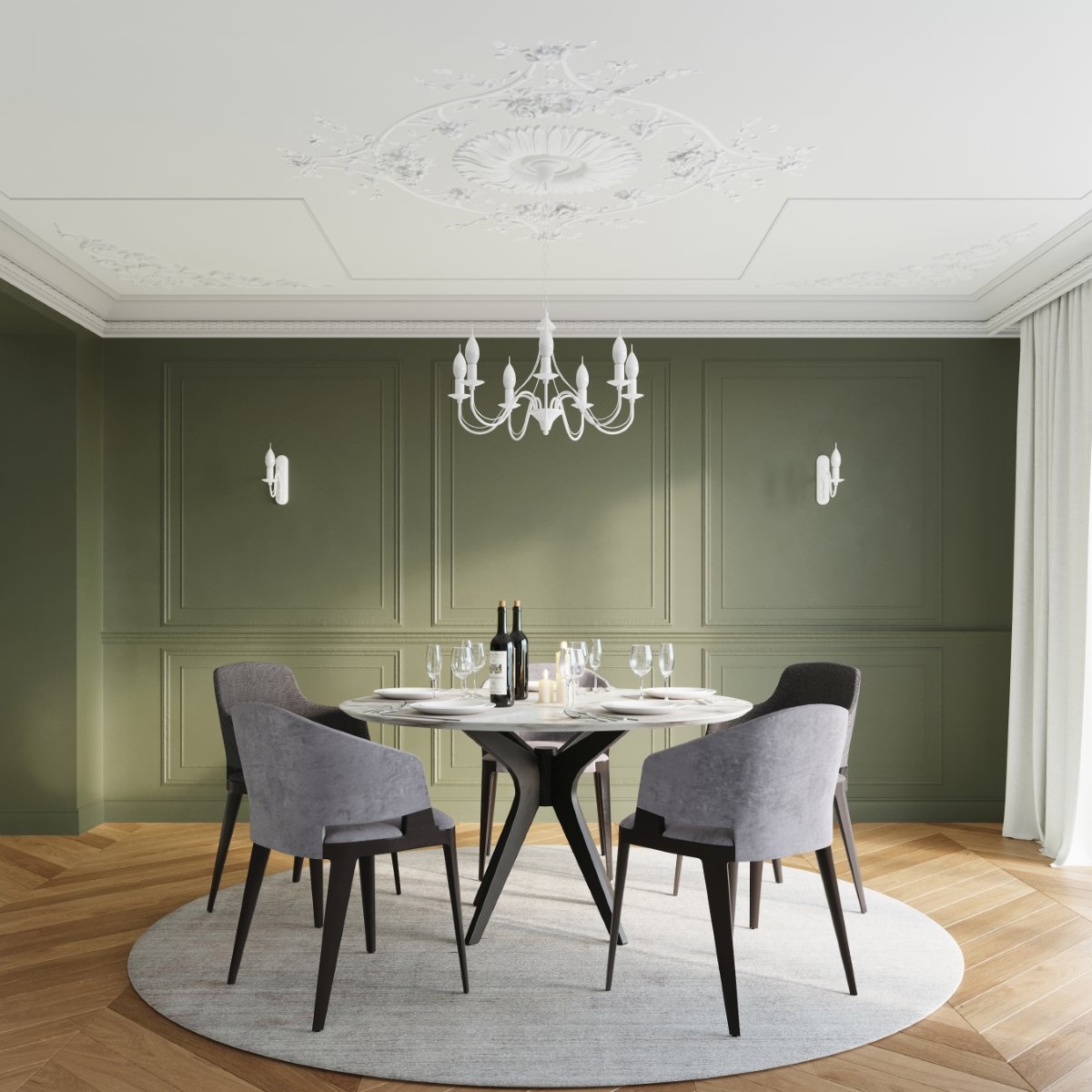 Lustre Acier Blanc E14 3 Minerwa blanc, EDEN
