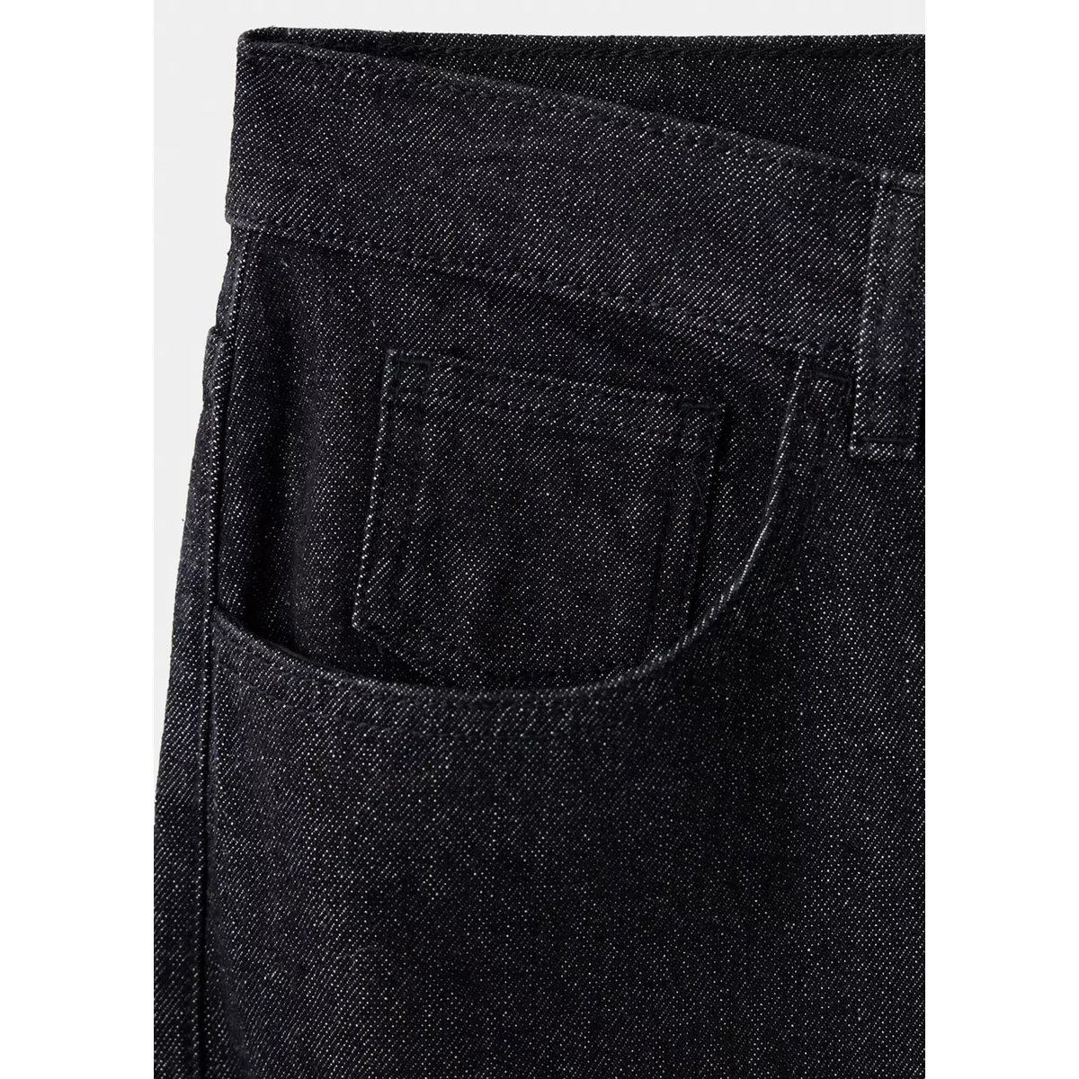 Jean droit taille haute bleu, MANGO
