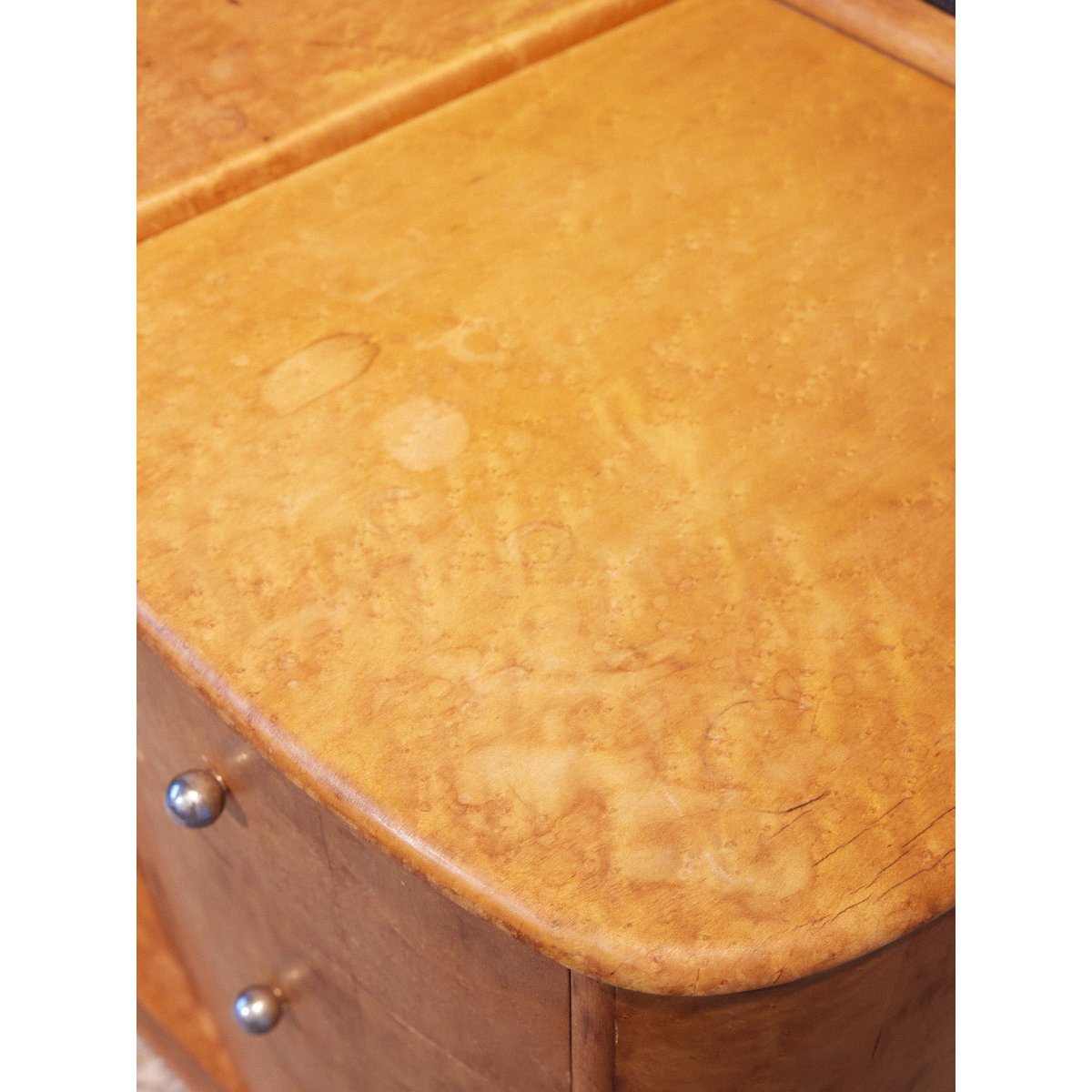Coiffeuse Art déco en citronnier Louise N°344 - Bon état bois clair, DEBONGOUT