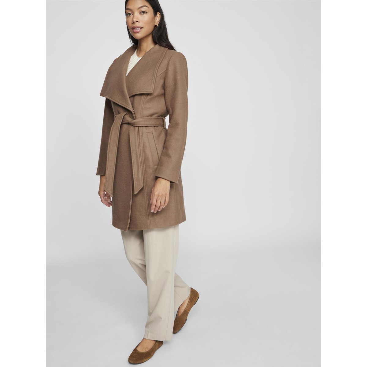 Manteau brown lentil, VILA