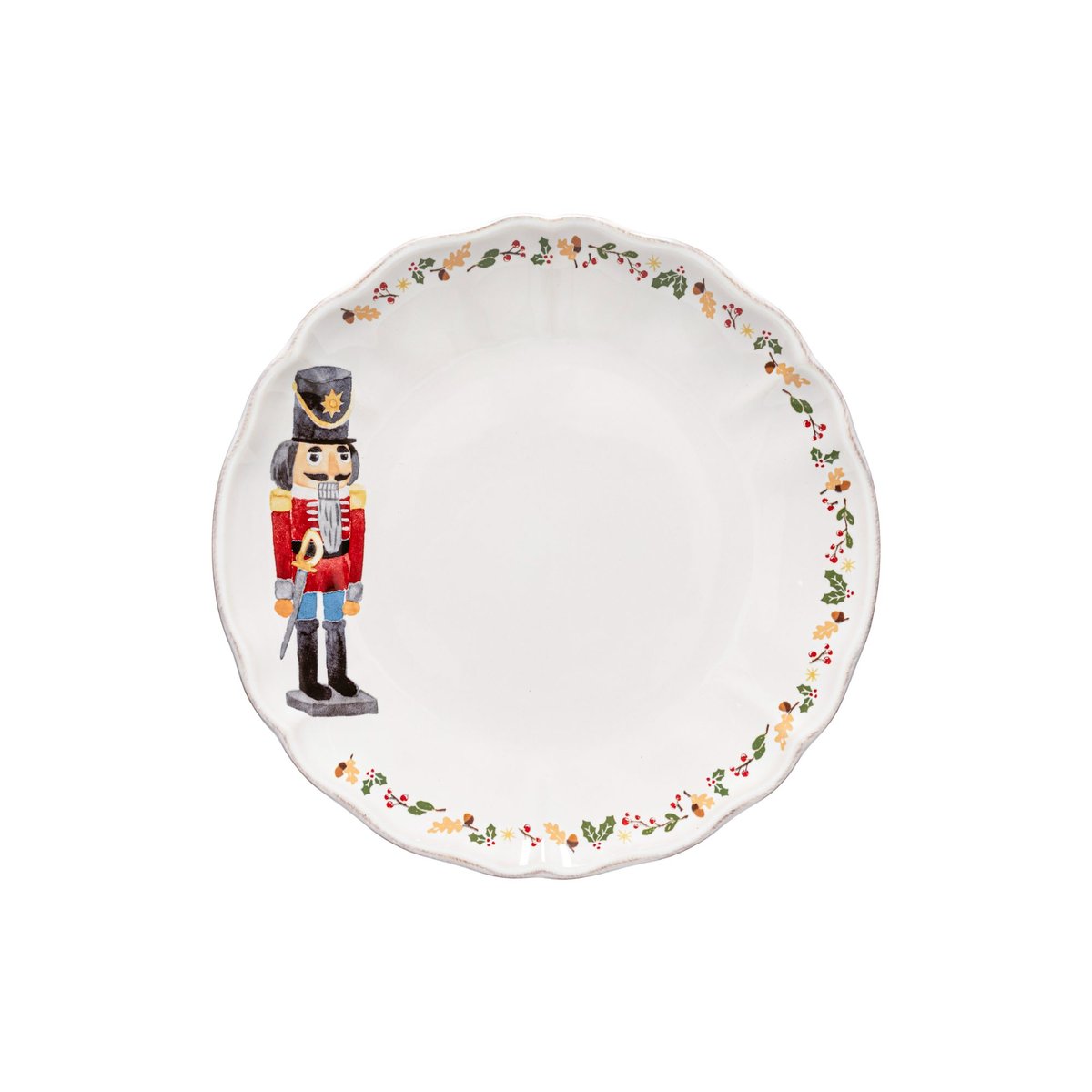Assiette à Dîner Casse-Noix The Nutcracker, Casafina by COSTA NOVA white - the nutcracker, COSTA NOVA