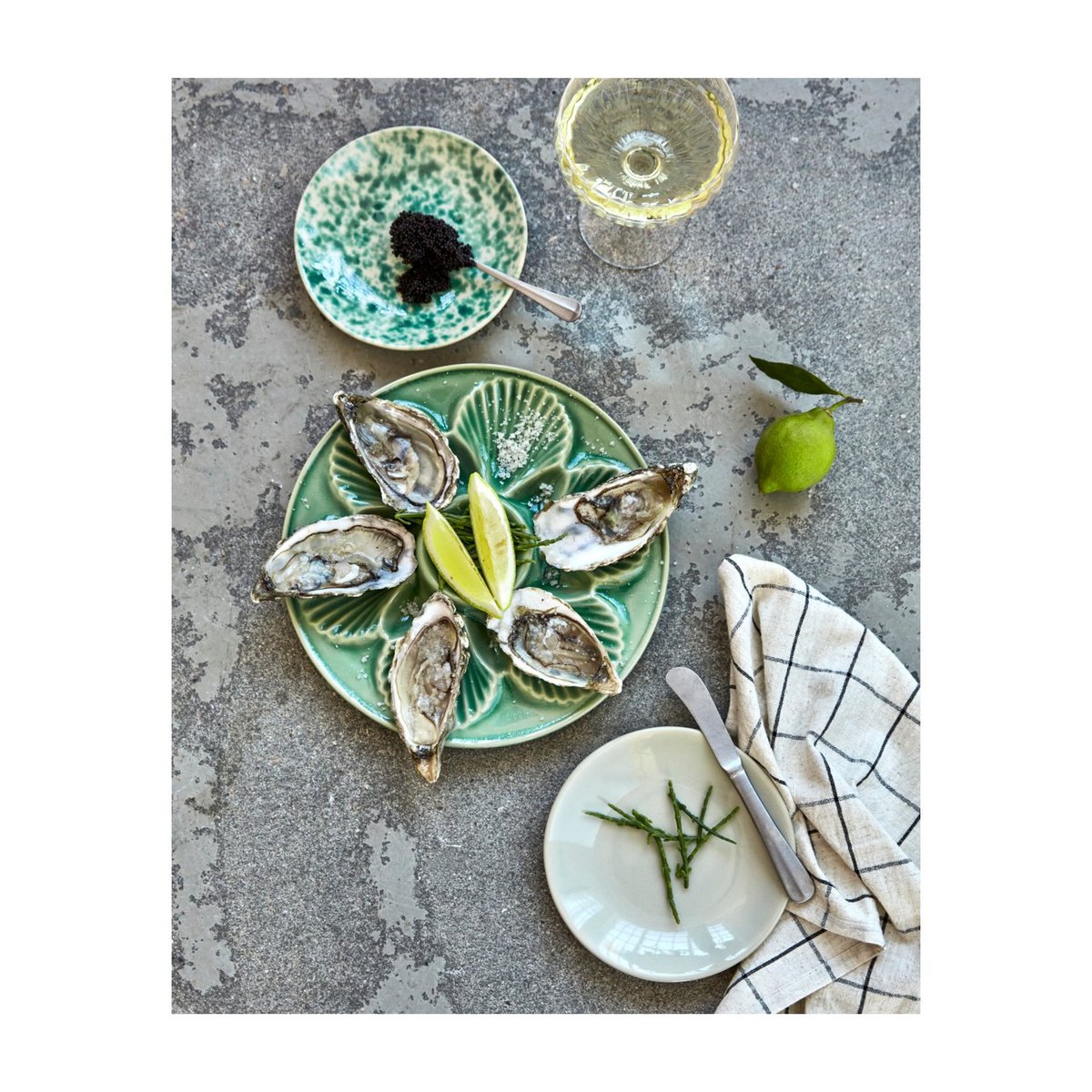 Plat de service Diva 25 cm vert, HOUSE DOCTOR