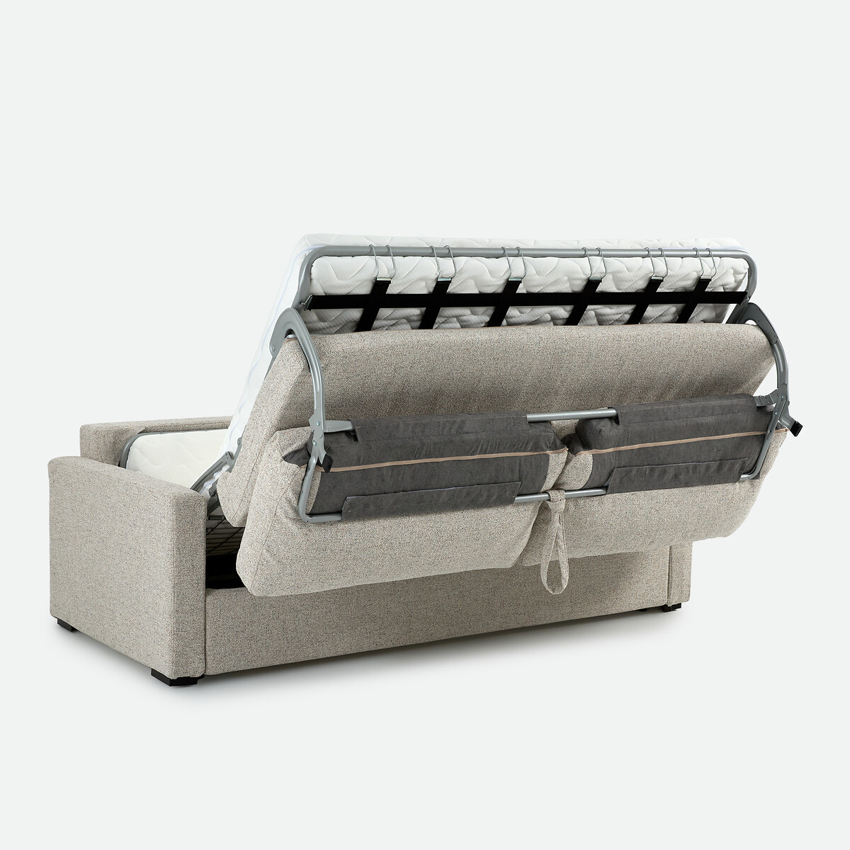Canapé convertible, 2, 3 ou 4 places, Standard, tissu texturé moucheté, TIMOR ecru/bleu, LA REDOUTE INTERIEURS