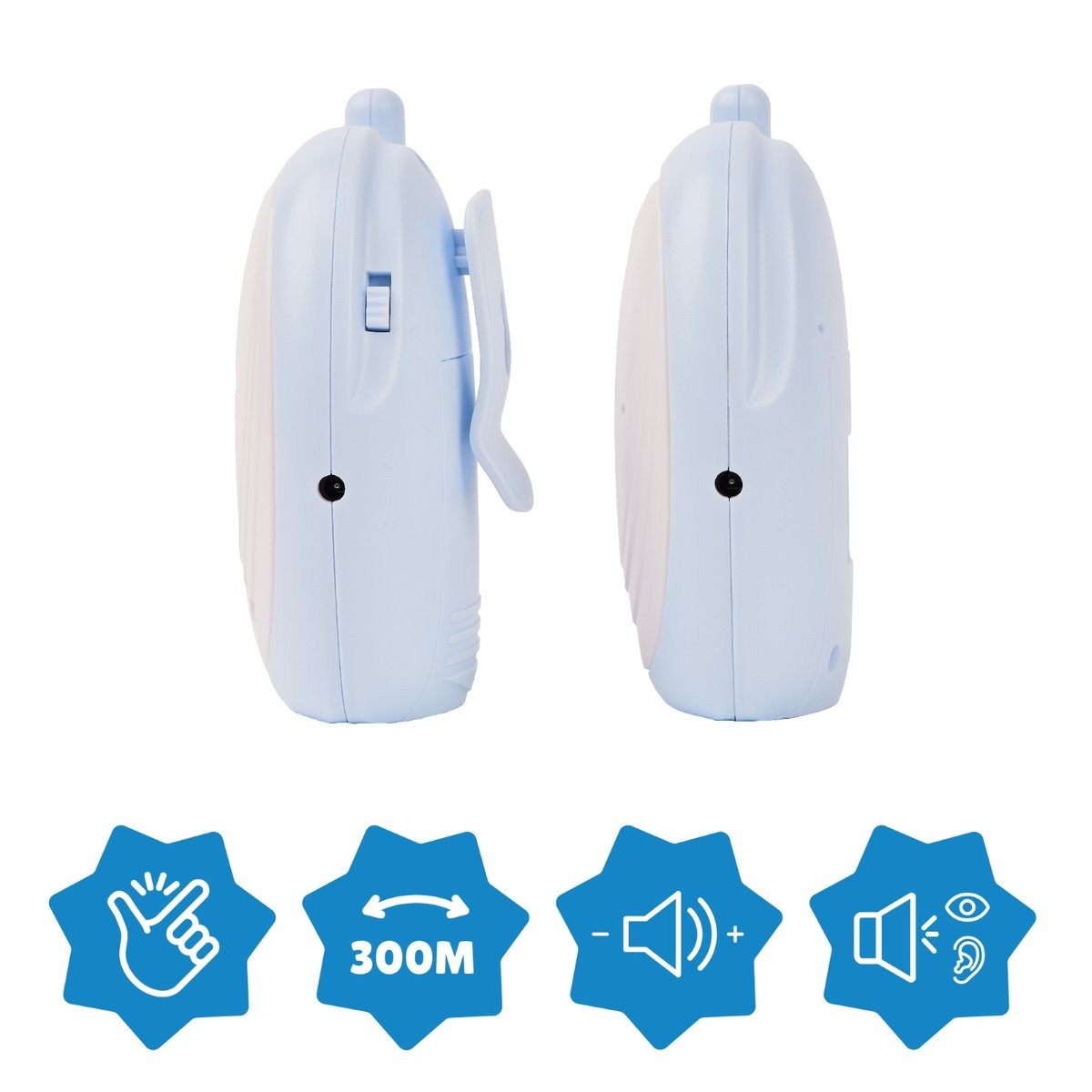 Babyphone Audio 300m blanc, BADABULLE