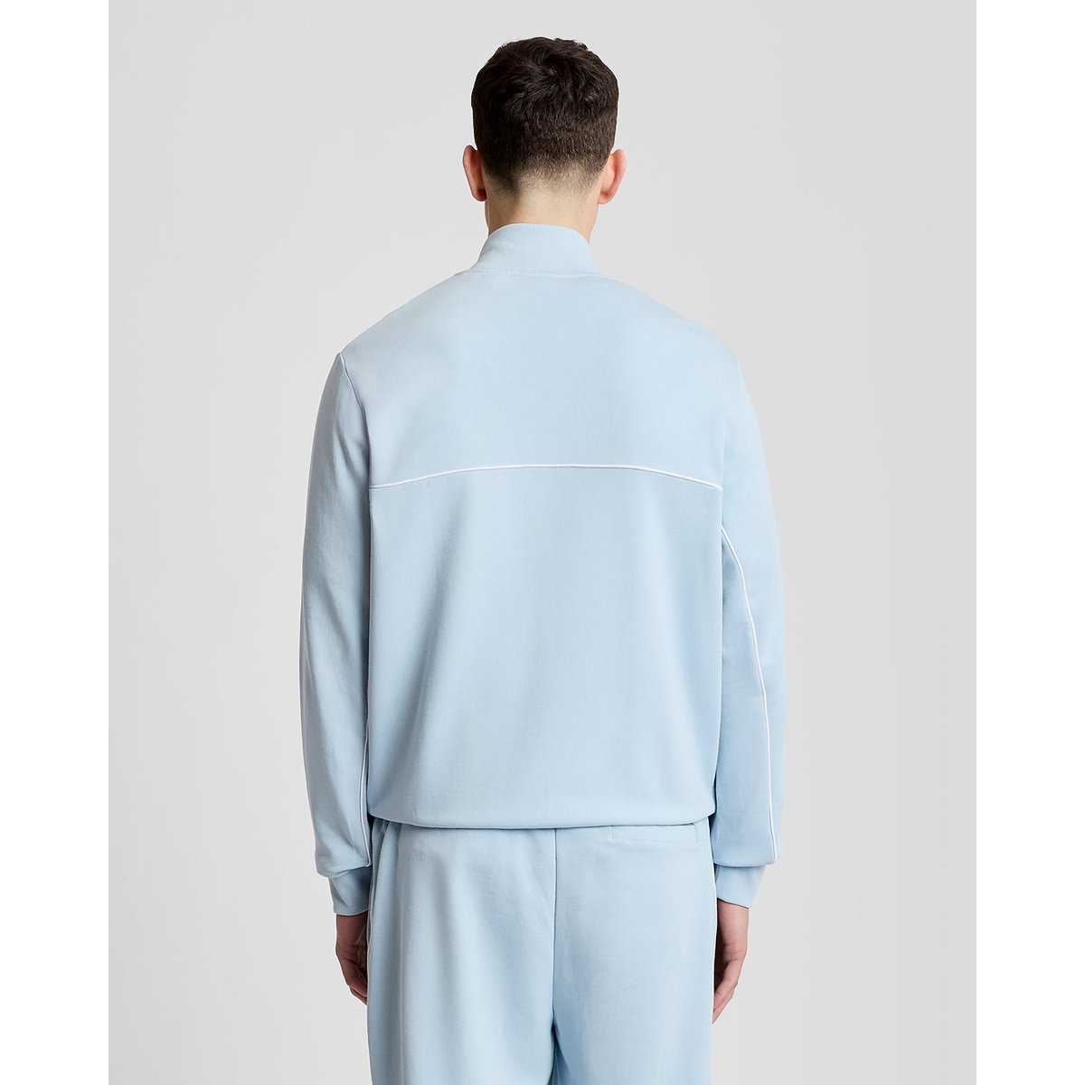 Passepoilé zippé intégral de survêtement Top bleu opale, LYLE & SCOTT