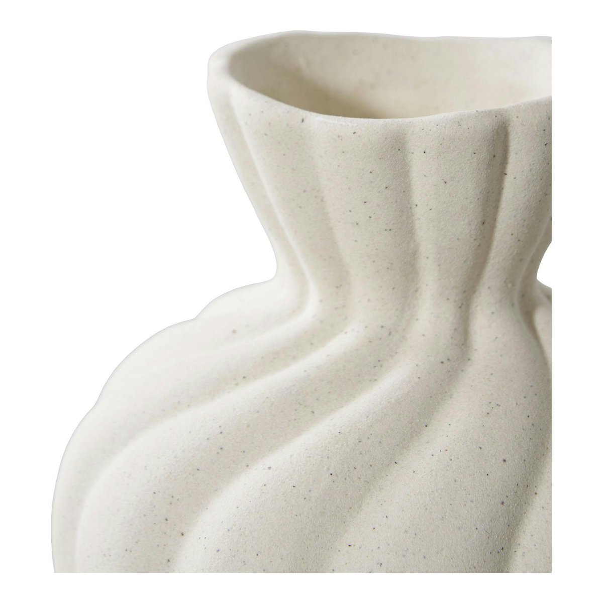 Vase corolle en céramique blanche (ensemble de 2) blanc, PIER IMPORT
