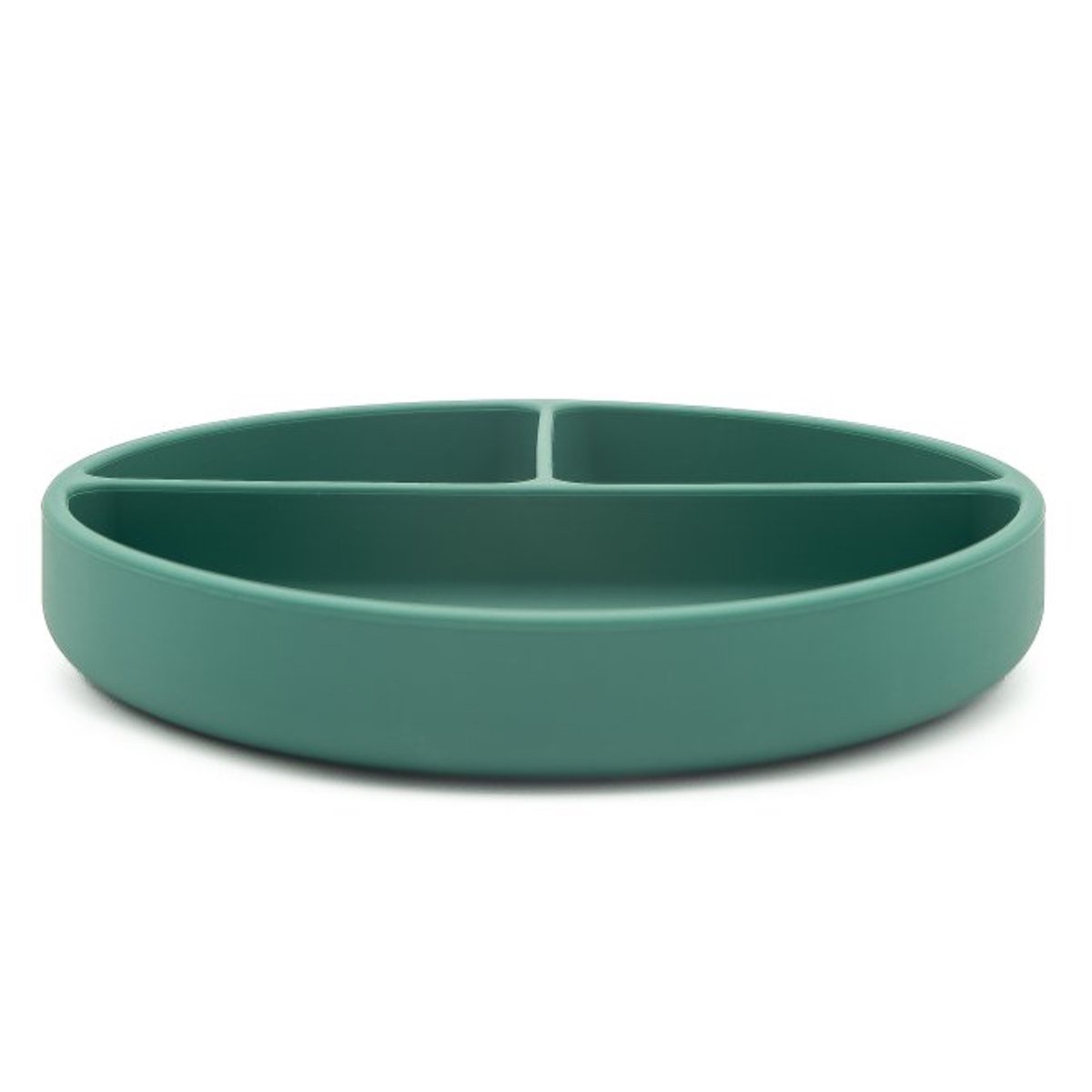 Assiette compartimentée en silicone avec ventouse ANIMAUX ANIMAUX vert paon, SASSI