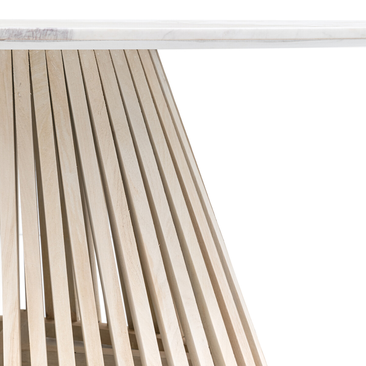 Solstice Oval Mango Dining Table white marble, ÉDITÉ